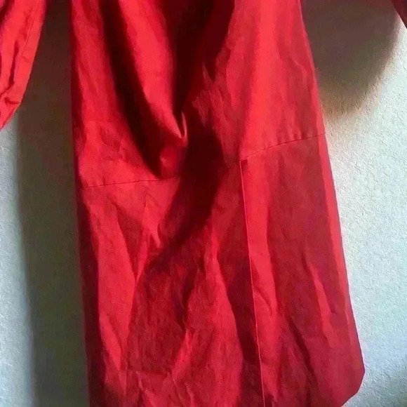 ÀCHEVAL PAMPA  Net Sustain Nube Off-The-Shoulder Stretch-Cotton Red Midi Dress M - Picture 5 of 16